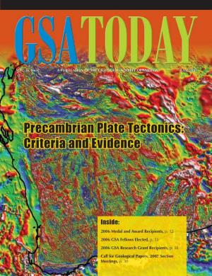 Precambrian Plate Tectonics: Criteria and Evidence