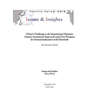 China's Challenge to the International Monetary System