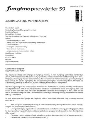 Australia's Fungi Mapping Scheme