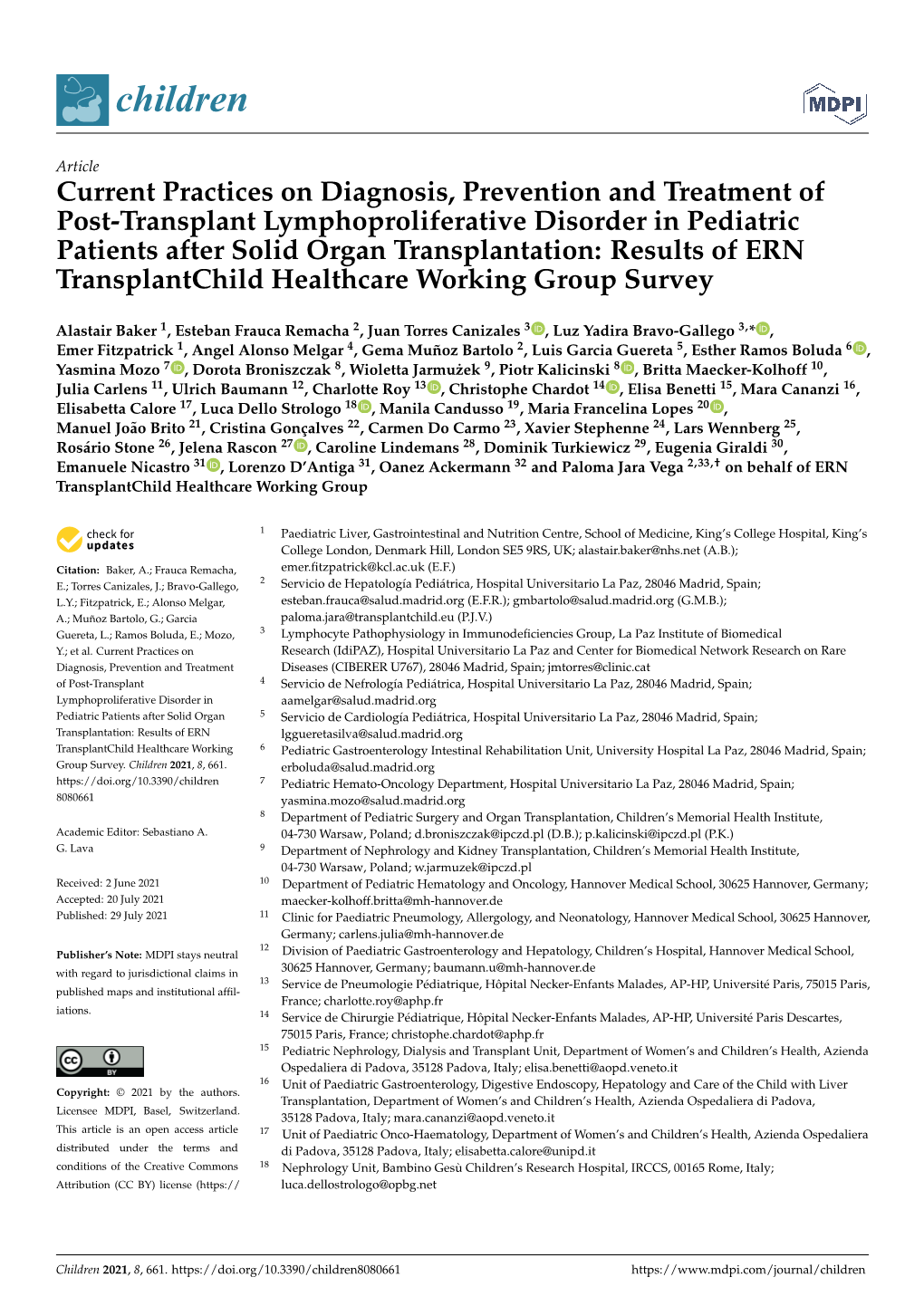 Current Practices on Diagnosis, Prevention and Treatment of Post