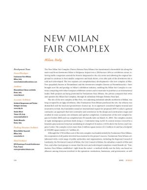 New Milan Fair Complex