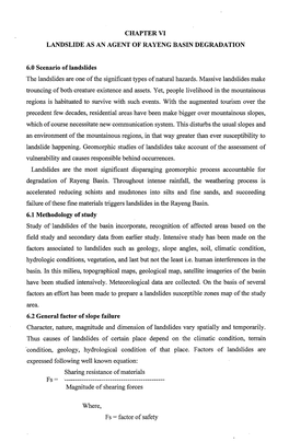 Chapter Vi Landslide As an Agent of Rayeng Basin Degradation