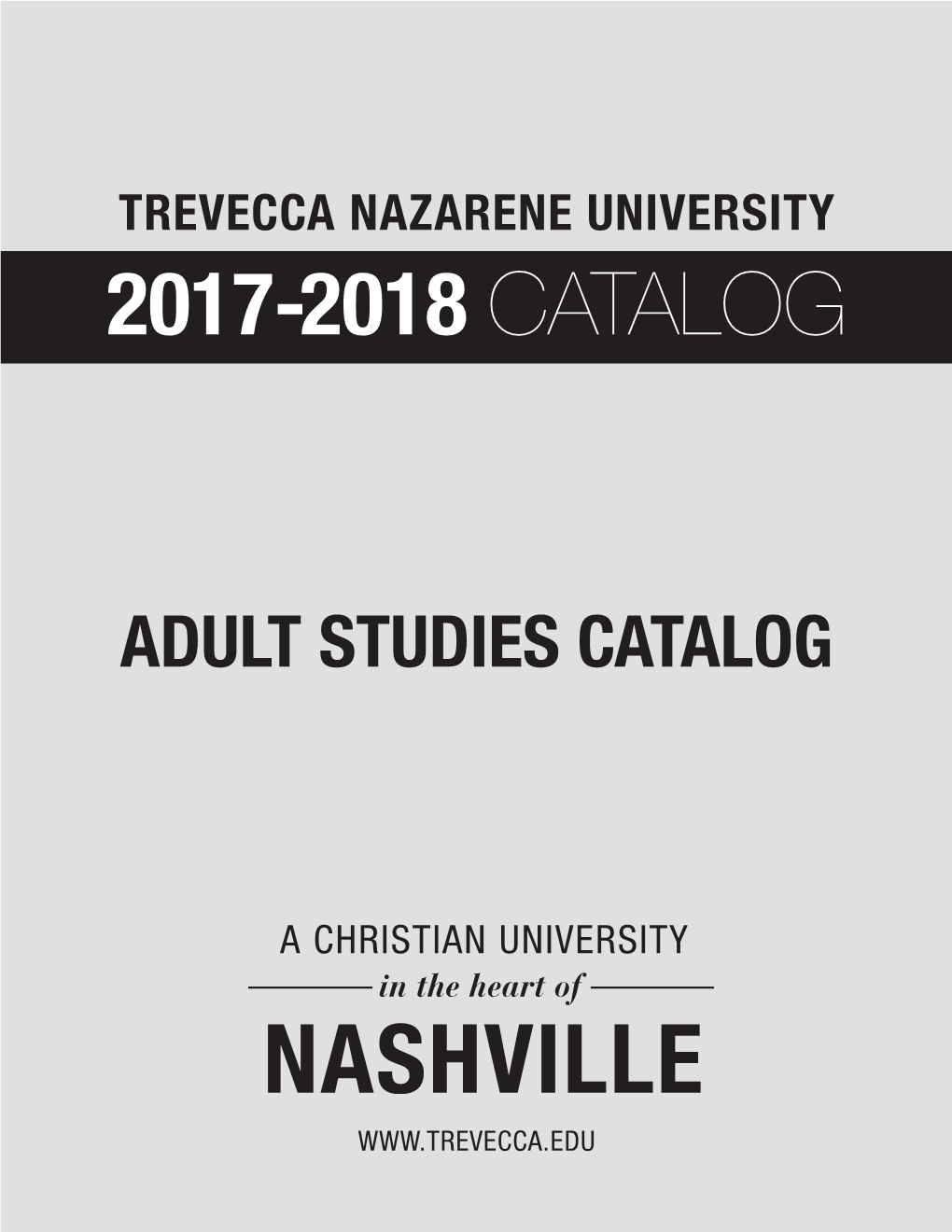 2017-2018 Adult Studies Catalog