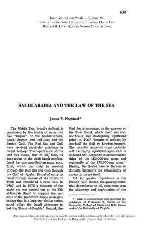 Saudi Arabia and the Law of the Sea