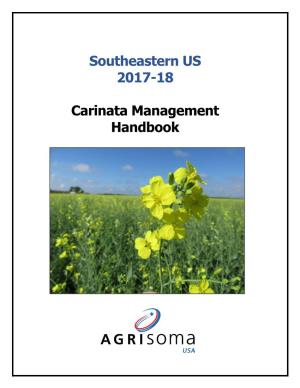 Southeastern US 2017-18 Carinata Management Handbook