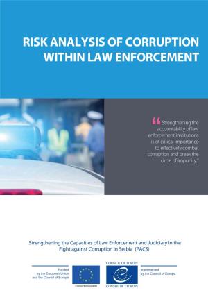 Risk Analysis of Corruption Within Law Enforcement