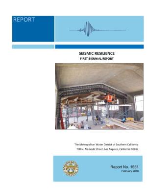 Seismic Resilience Report Is Located on the Seismic Resilience Sharepoint Site