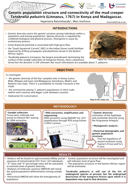 Genetic Population Structure and Connectivity of the Mud Creeper Terebralia Palustris (Linnaeus, 1767) in Kenya and Madagascar