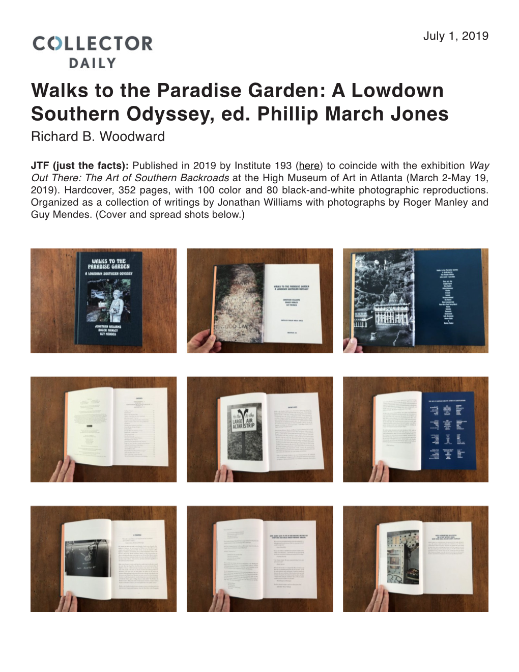 Walks to the Paradise Garden, a Lowdown Southern