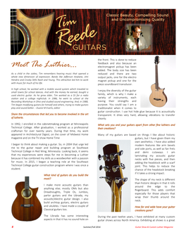 Meet the Luthier: Tim Reede