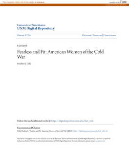 American Women of the Cold War Heather J