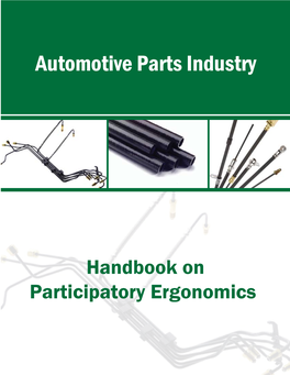 Handbook on Participatory Ergonomics