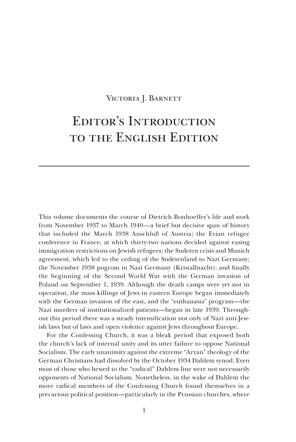 Editor's Introduction to the English Edition