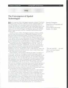 The Convergence of Spatial Technologies