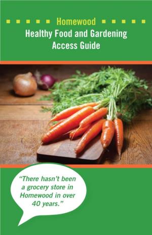 Healthy Food and Gardening Access Guide