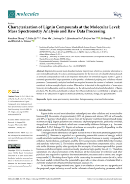Mass Spectrometry Analysis and Raw Data Processing