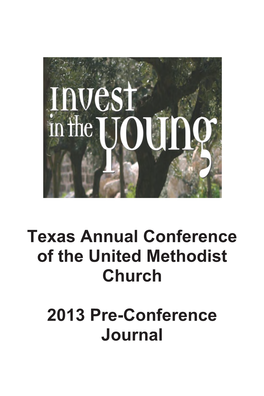 Texas Annual Conference of the United Methodist Church 2013 Pre