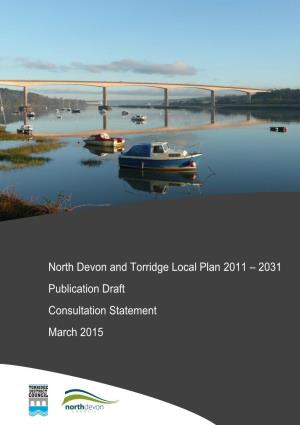North Devon and Torridge Local Plan: Consultation Statement Contents