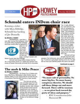 Schmuhl Enters Indem Chair Race “Jan