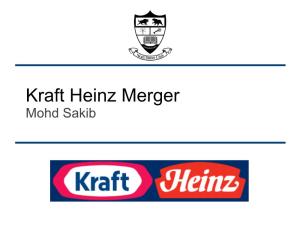 Kraft Heinz Merger