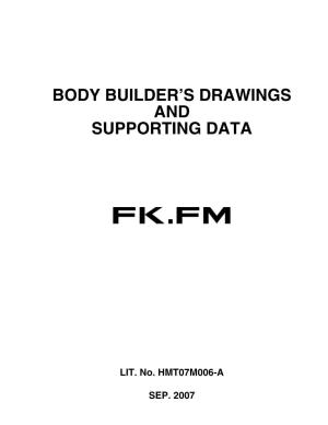Body Builder's Drawings and Supporting Data