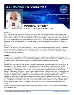 Patrick G. Forrester (Colonel, U.S
