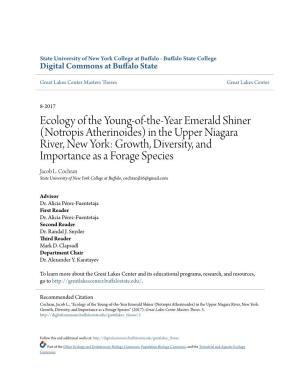 Notropis Atherinoides) in the Upper Niagara River, New York: Growth, Diversity, and Importance As a Forage Species Jacob L