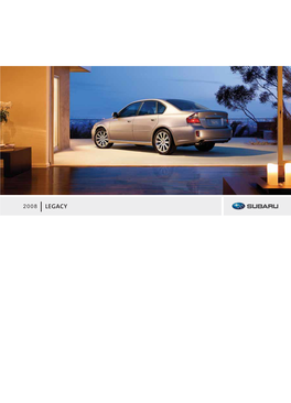 2008 Subaru Legacy | Brochure