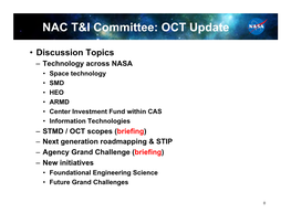 NAC T&I Committee