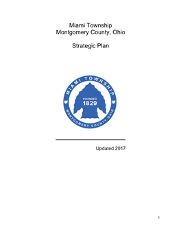 Miami Township Montgomery County, Ohio Strategic Plan