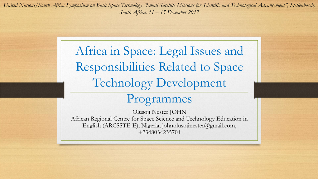 Assessment of the Legal Regime of Mining of Minerals in Outer Space