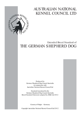 GSD Extended Breed Standard