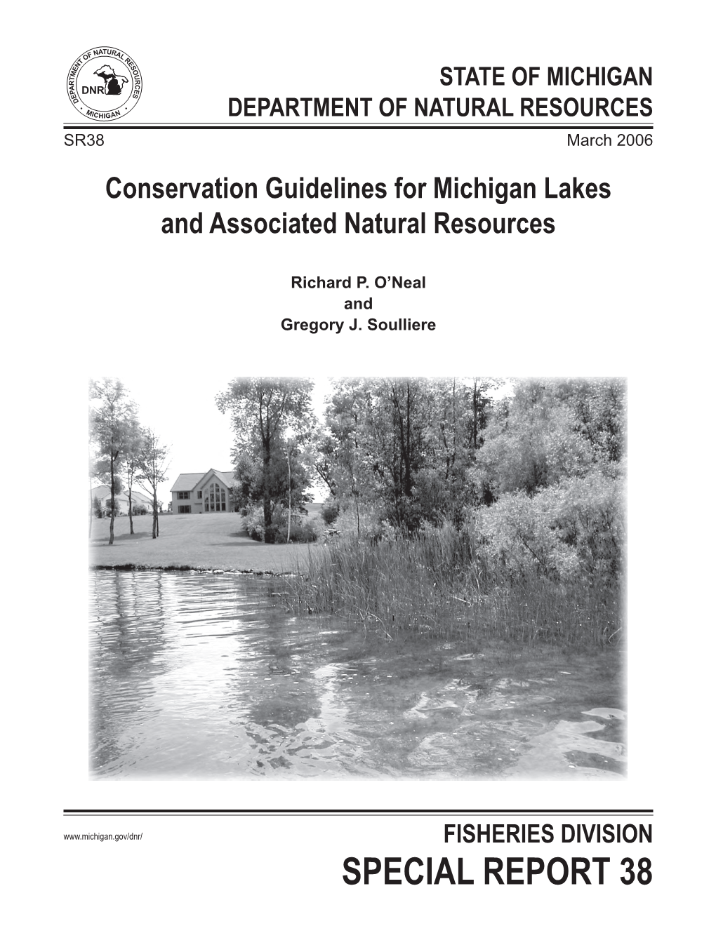 Conservation Guidelines for Michigan Lakes and Associated Natural Resources