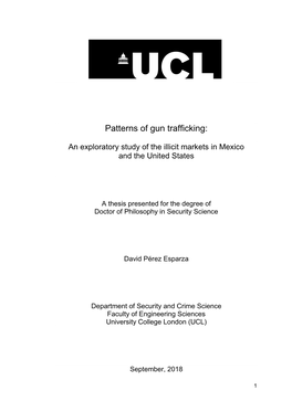 Patterns of Gun Trafficking