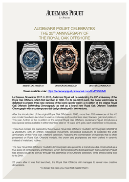 AUDEMARS PIGUET CELEBRATES the 25Th ANNIVERSARY of the ROYAL OAK OFFSHORE