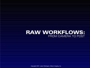 Camera Raw Workflows