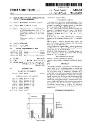 (19) 11 Patent Number: 6165500