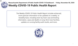 Weekly COVID-19 Public Health Report