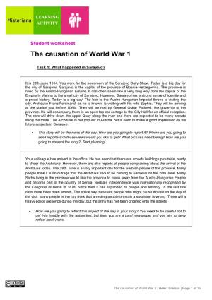 The Causation of World War 1