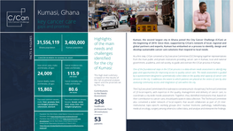 Kumasi, Ghana Key Cancer Care Gaps and Priorities