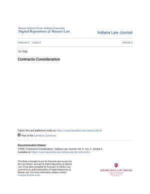 Contracts-Consideration