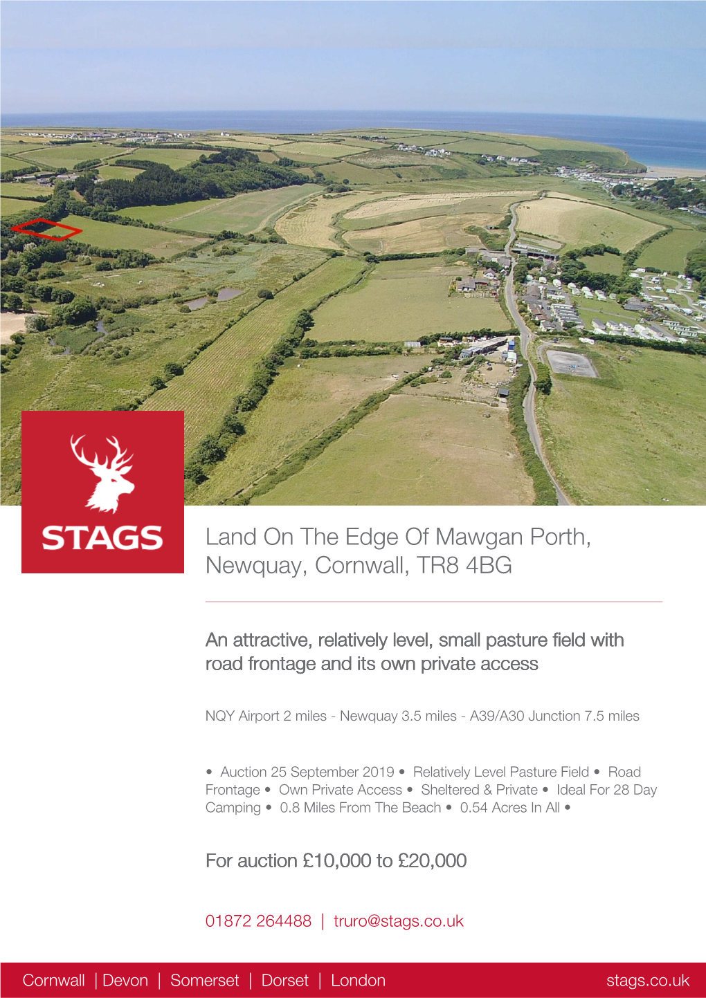 Land on the Edge of Mawgan Porth, Newquay, Cornwall, TR8 4BG