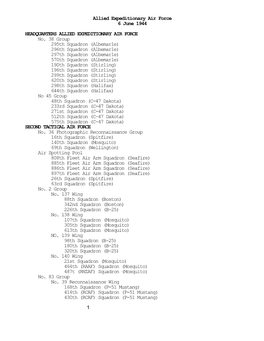 Allied Expeditionary Air Force 6 June 1944