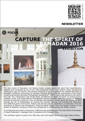 Capture the Spirit of Ramadan 2016 Exhibition