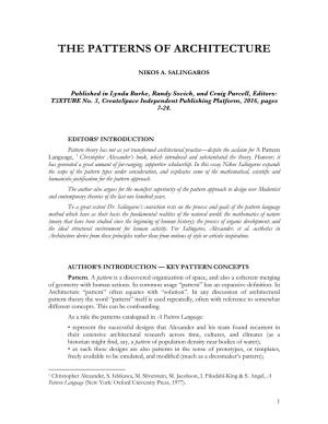 The Patterns of Architecture/T3xture