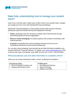 Need Help Understanding How to Manage Your Student Loans?