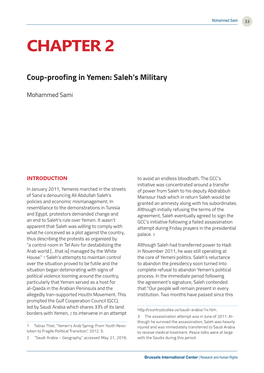 Coup-Proofing in Yemen: Saleh’S Military