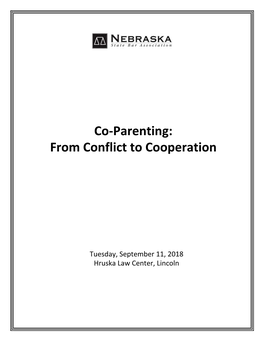 Co-Parenting: from Conflict to Cooperation