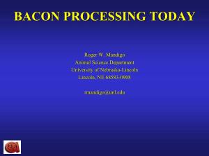 Bacon Processing Today
