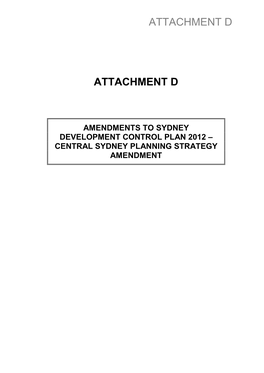 Amendments to Sydney Development Control Plan 2012 – Central Sydney Planning Strategy Amendment